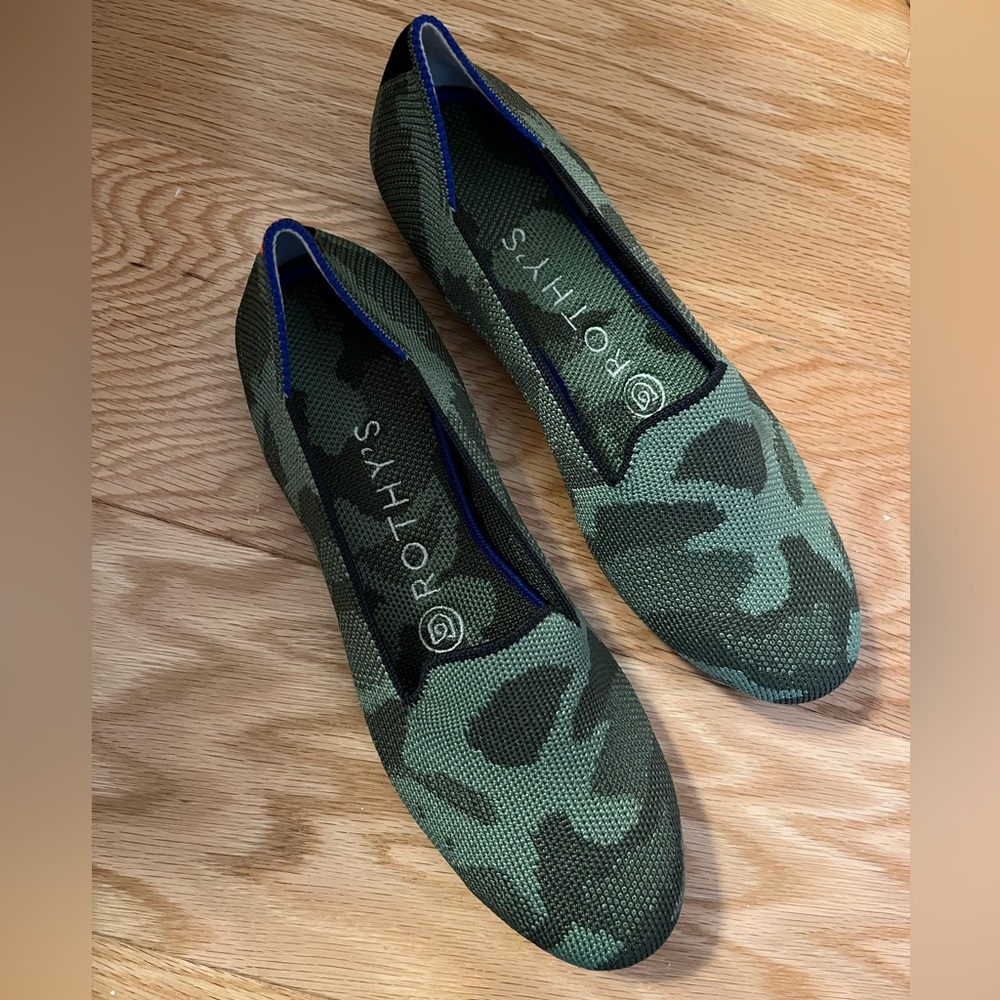 Rothy's Green Camouflage Flats